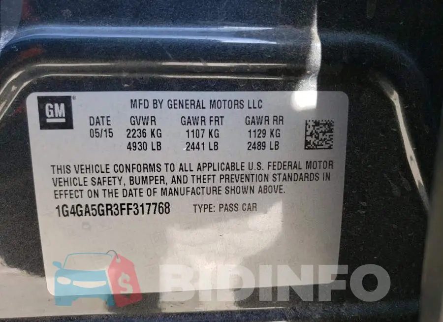 1G4GA5GR3FF317768 Photo# 12