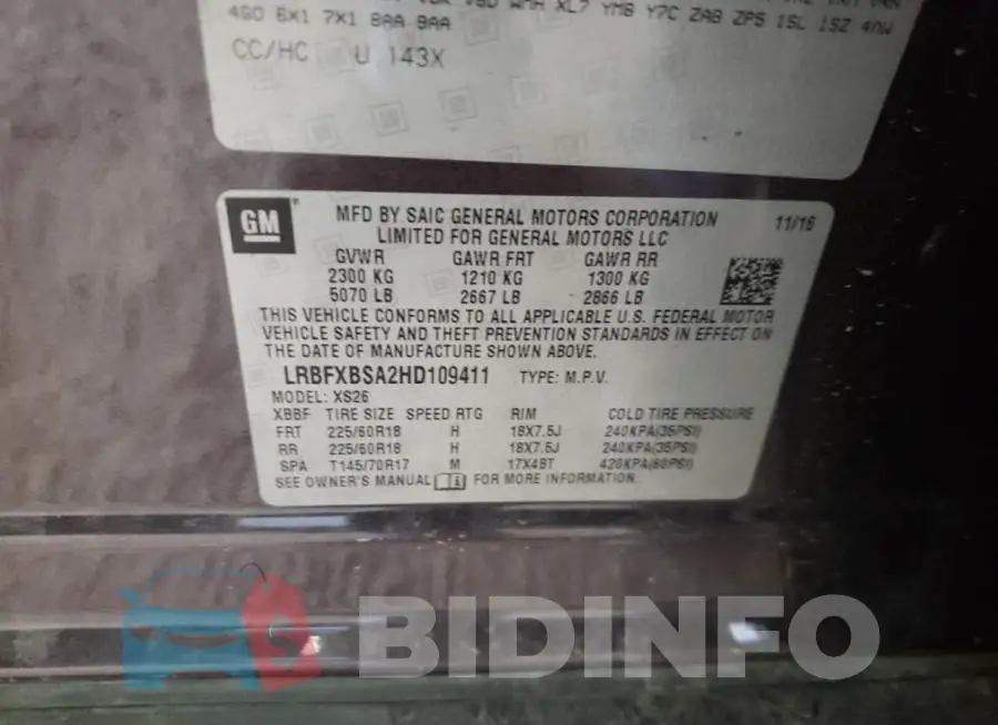 LRBFXBSA2HD109411 Photo# 13