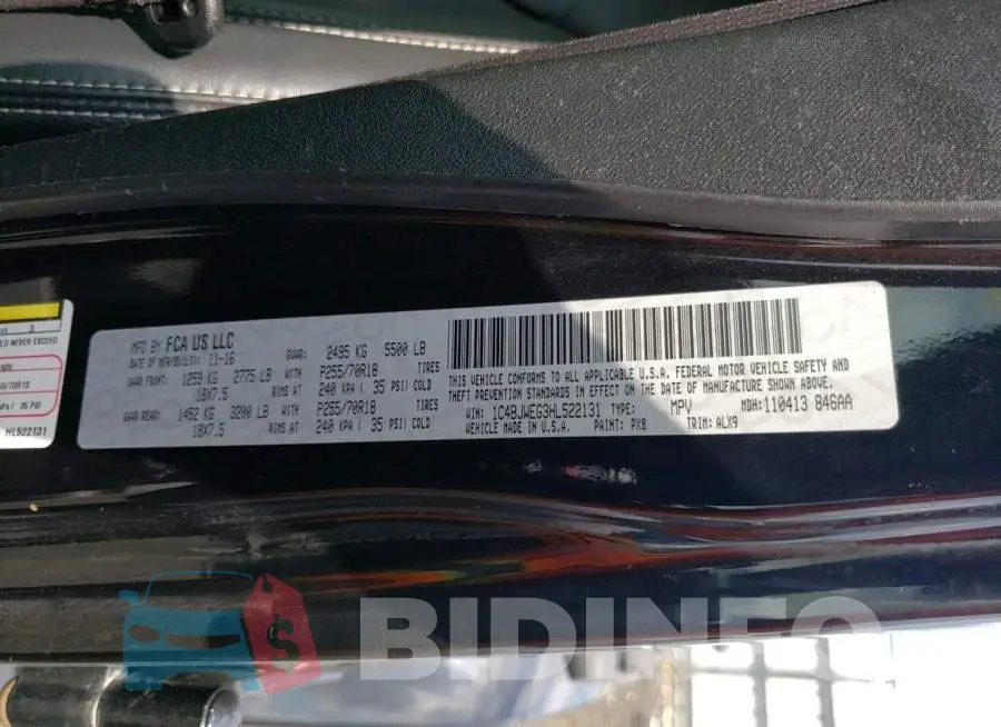 1C4BJWEG3HL522131 Photo# 12