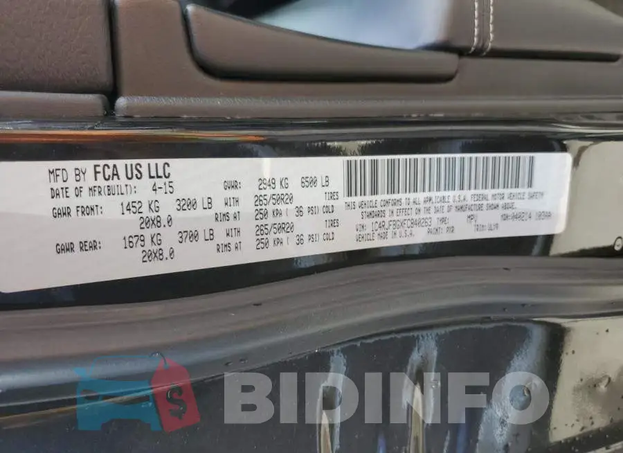 1C4RJFBGXFC840263 Photo# 13