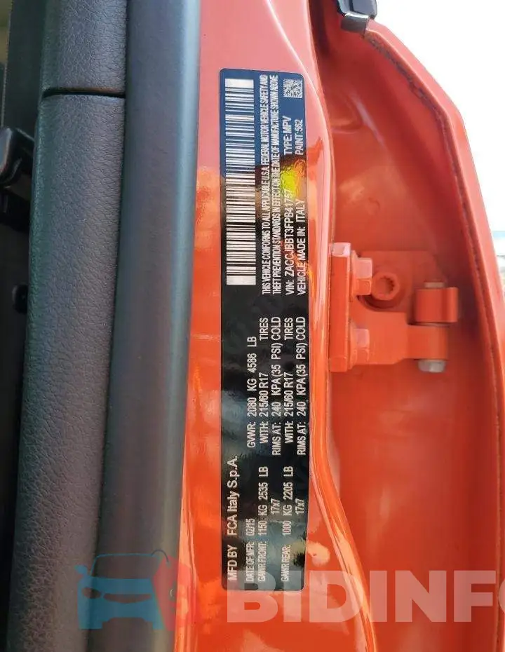ZACCJBBT3FPB41757 Photo# 12