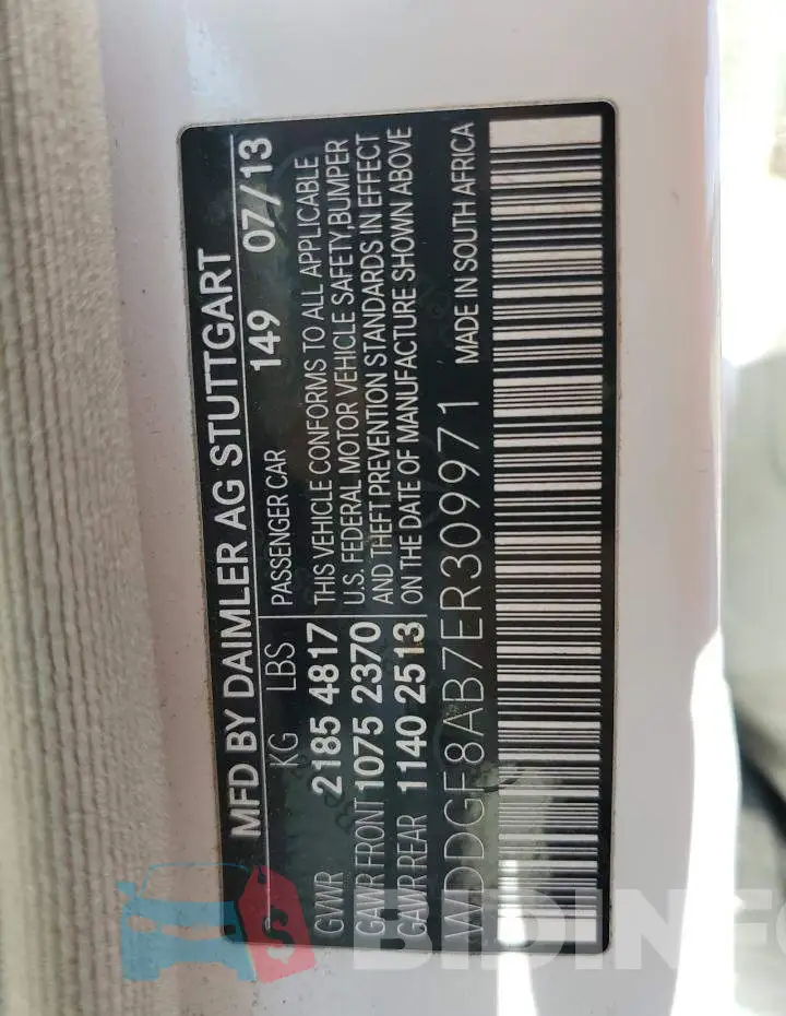 WDDGF8AB7ER309971 Photo# 12