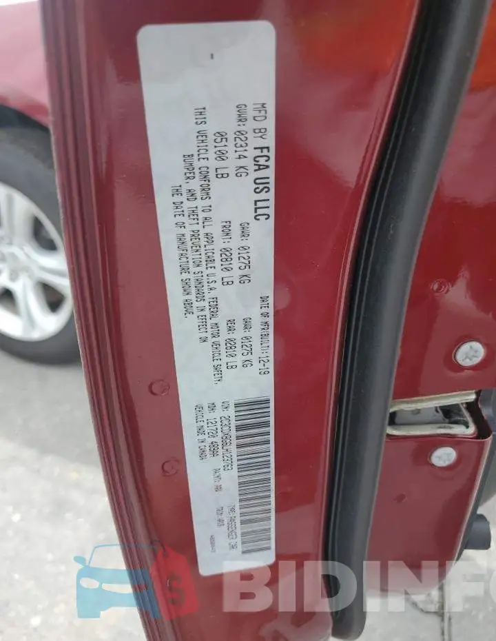 2C3CDXBG6LH123763 Photo# 13