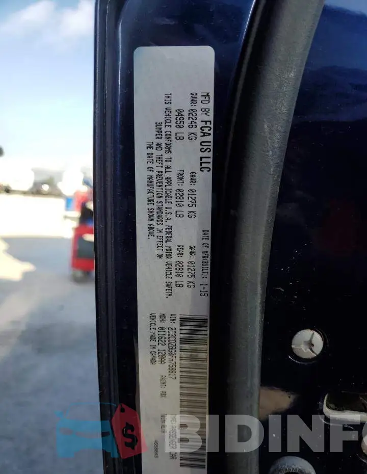 2C3CDZBG0FH758817 Photo# 12