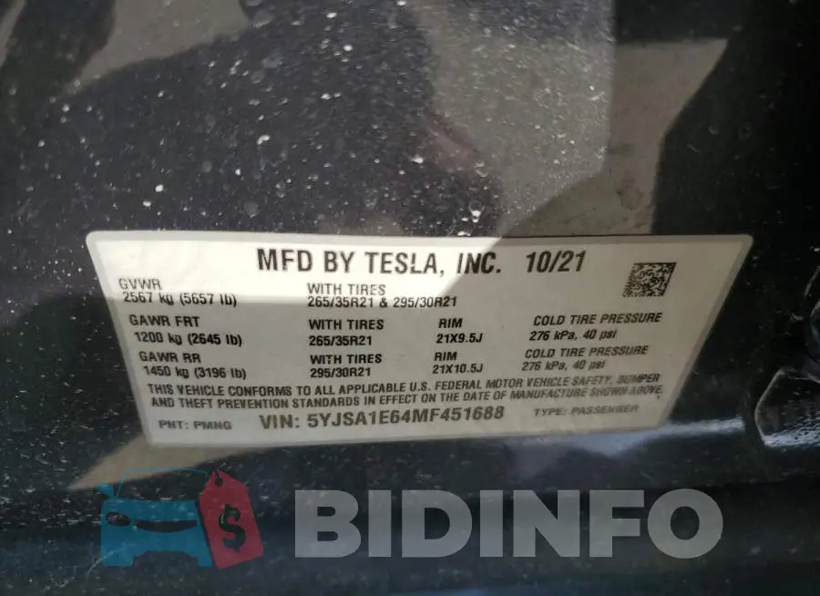5YJSA1E64MF451688 Photo# 13