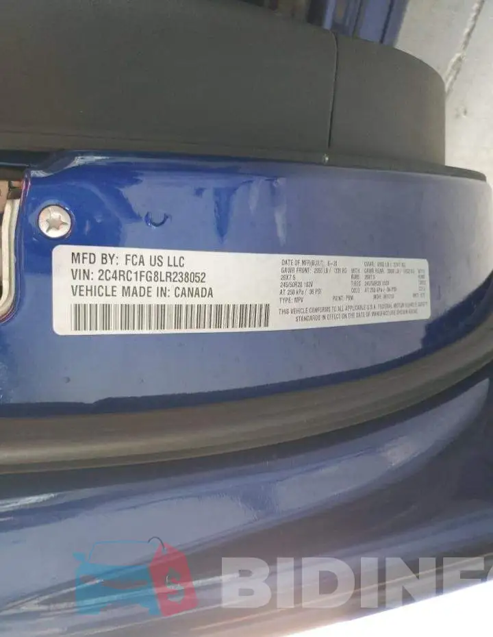 2C4RC1FG8LR238052 Photo# 13