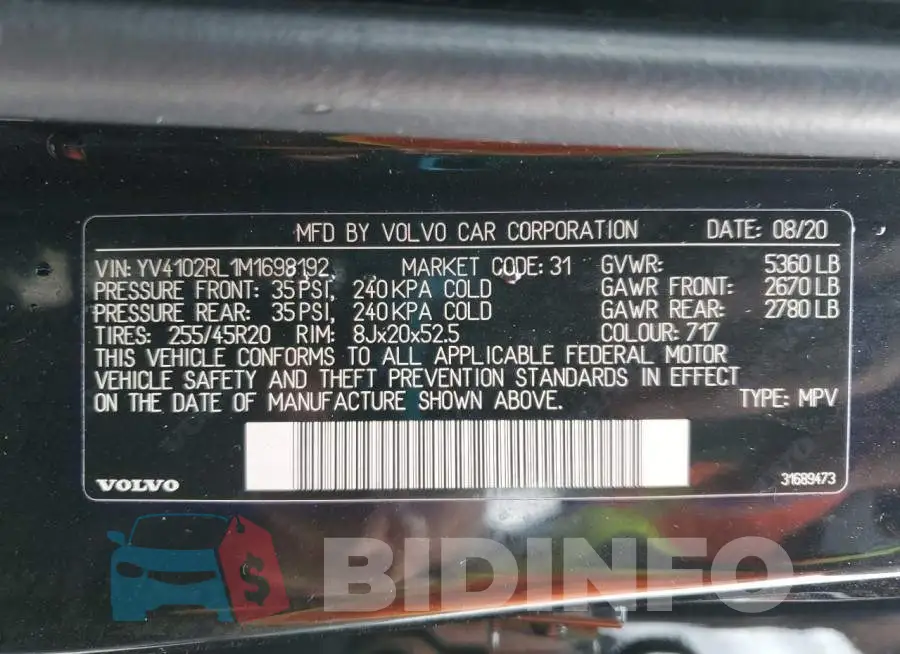 YV4102RL1M1698192 Photo# 13