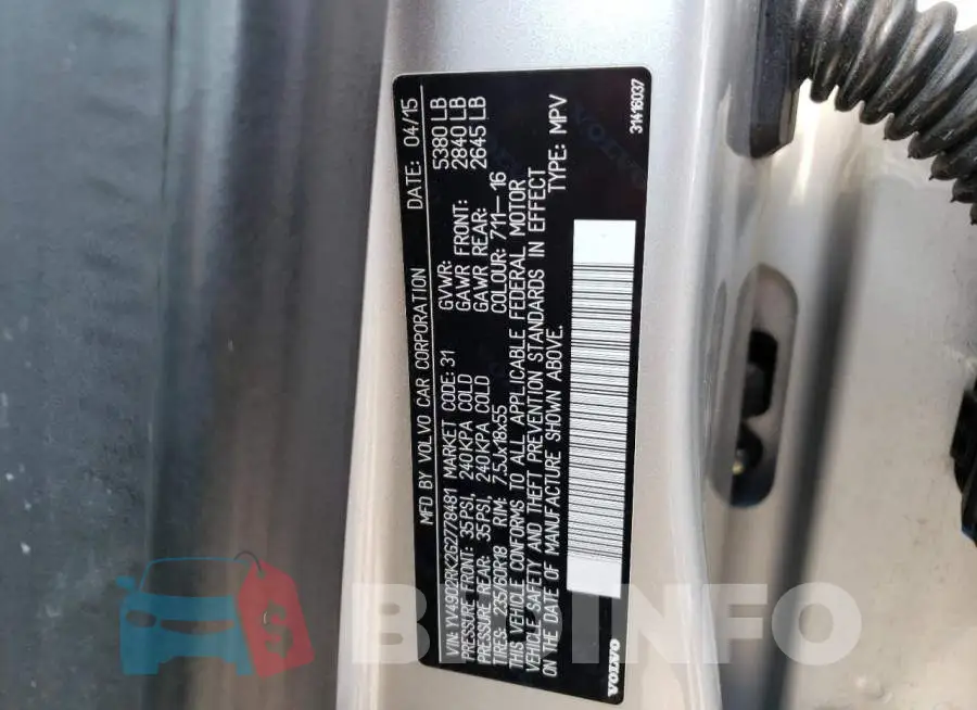 YV4902RK2G2778481 Photo# 13