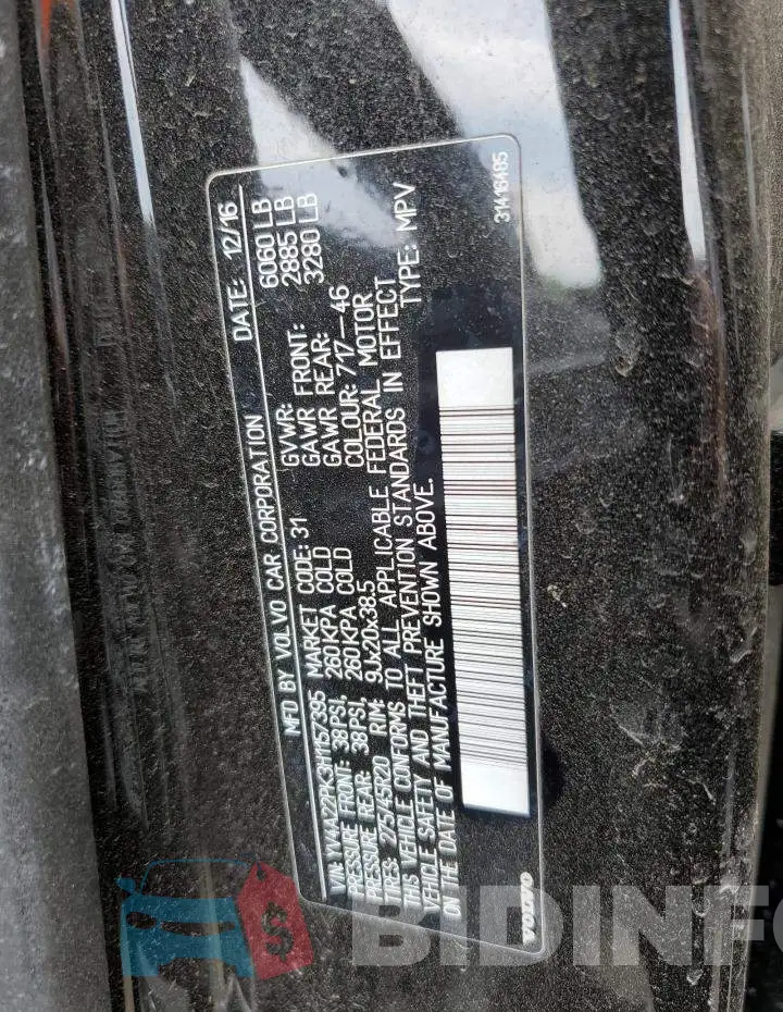 YV4A22PK3H1157395 Photo# 13