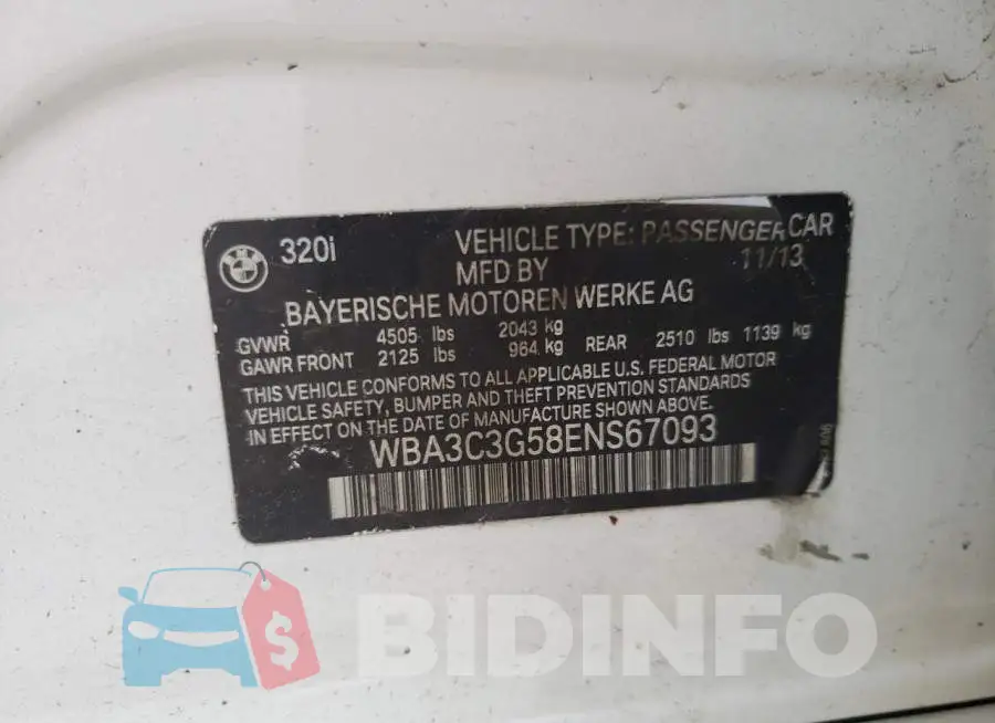 WBA3C3G58ENS67093 Photo# 12