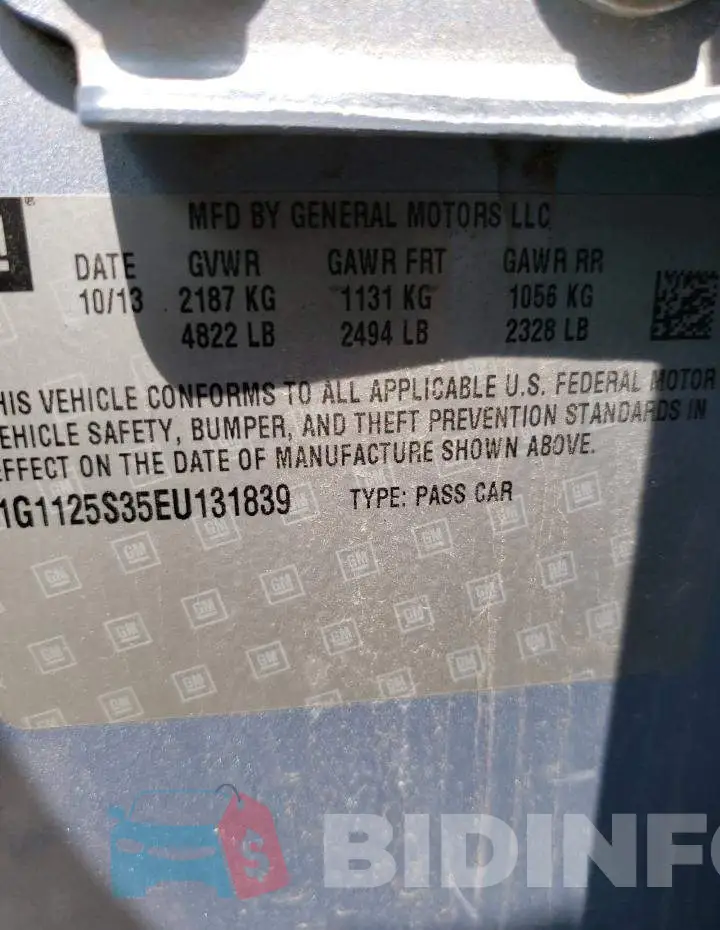 1G1125S35EU131839 Photo# 13