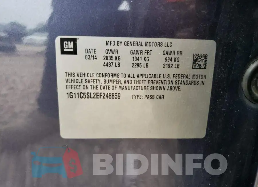 1G11C5SL2EF248859 Photo# 13