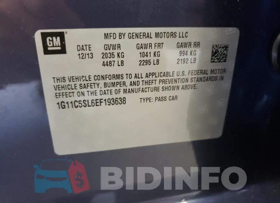 1G11C5SL6EF193638 Photo# 12