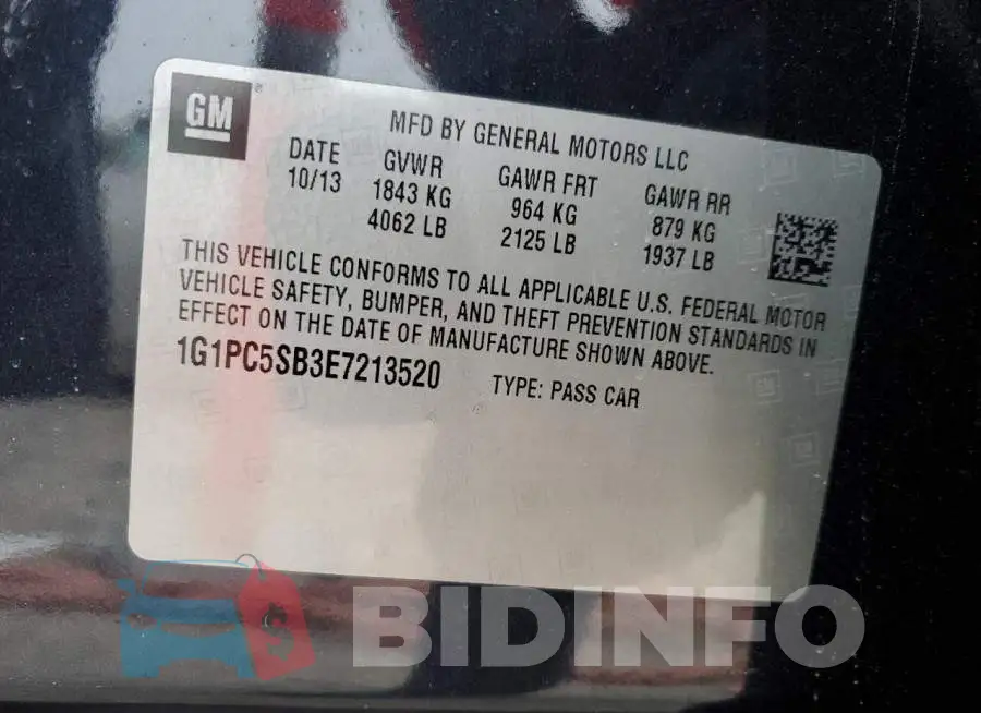 1G1PC5SB3E7213520 Photo# 12