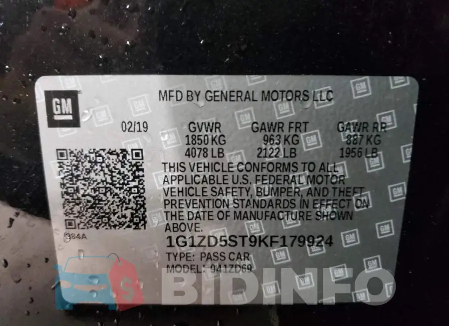 1G1ZD5ST9KF179924 Photo# 12