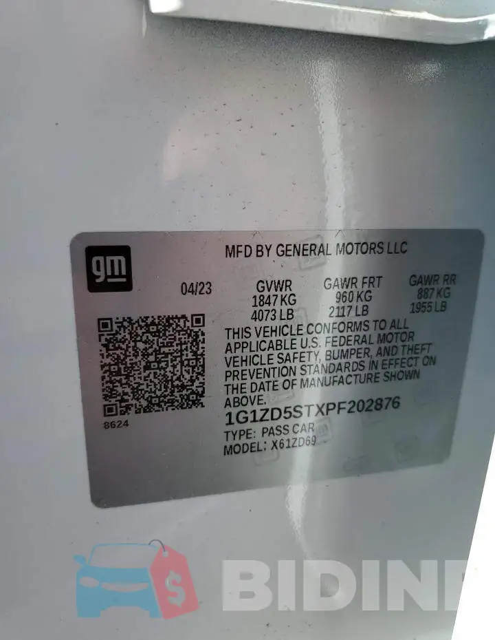 1G1ZD5STXPF202876 Photo# 12