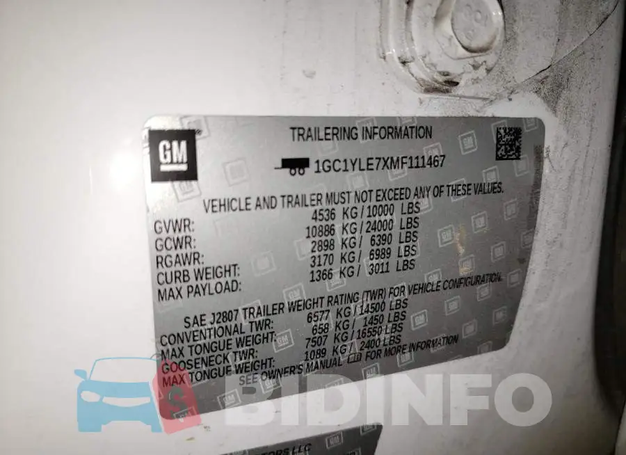 1GC1YLE7XMF111467 Photo# 12