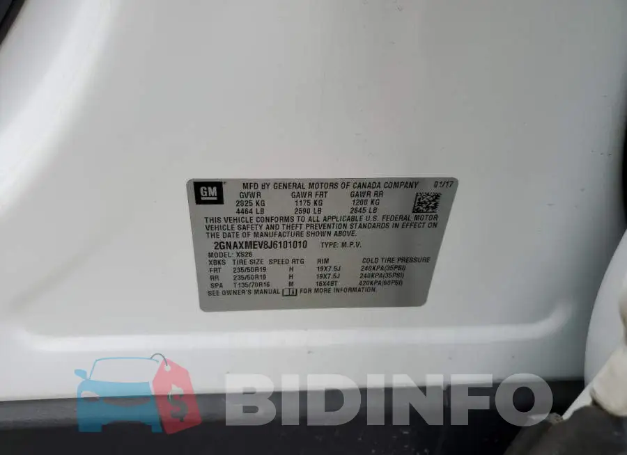 2GNAXMEV8J6101010 Photo# 12