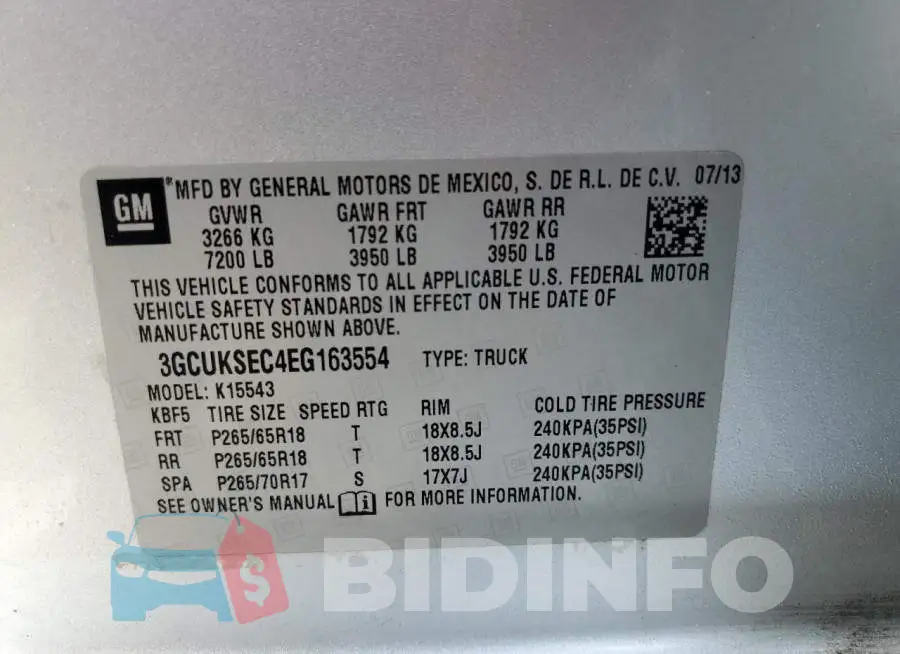 3GCUKSEC4EG163554 Photo# 12