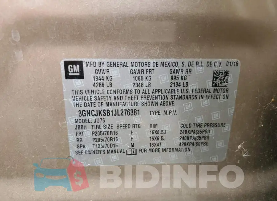 3GNCJKSB1JL276381 Photo# 12
