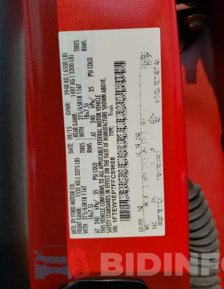 1FTEW1EP7FFC89688 Photo# 12