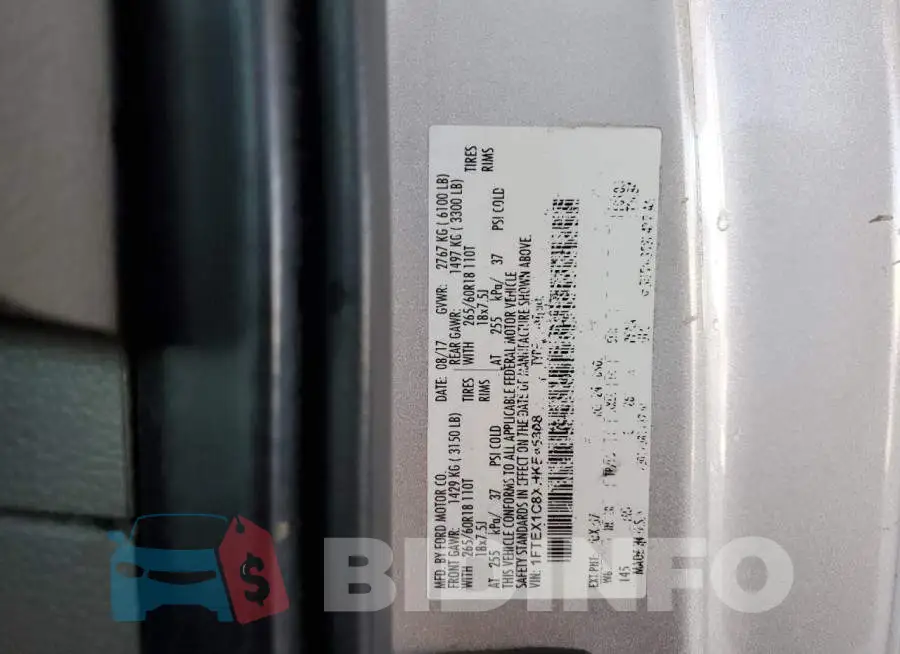 1FTEX1C8XHKE45368 Photo# 12