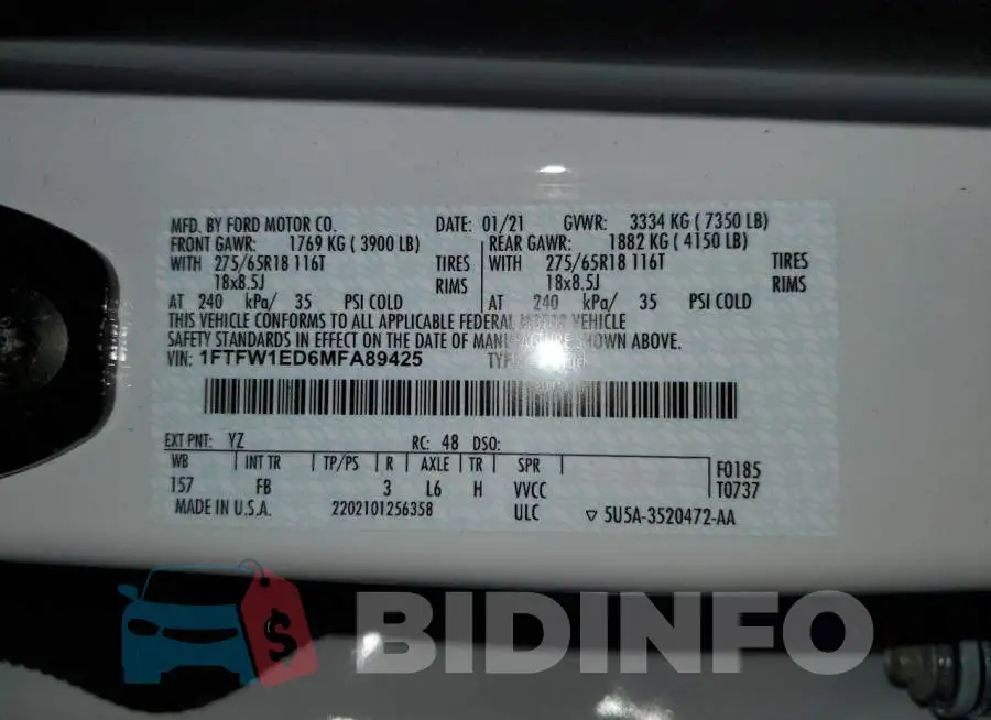 1FTFW1ED6MFA89425 Photo# 12
