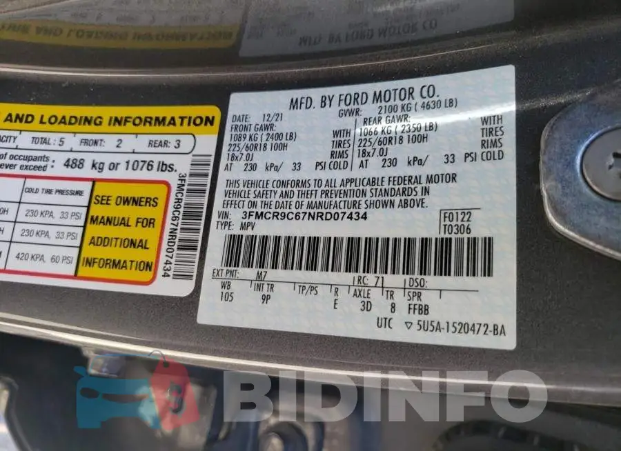 3FMCR9C67NRD07434 Photo# 13