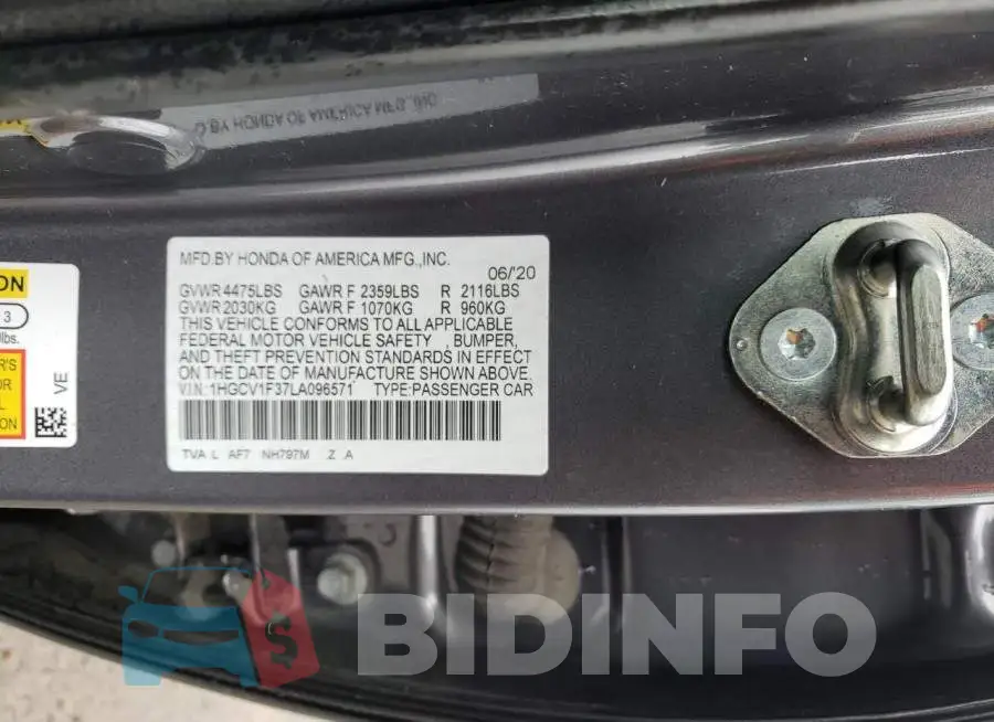 1HGCV1F37LA096571 Photo# 13