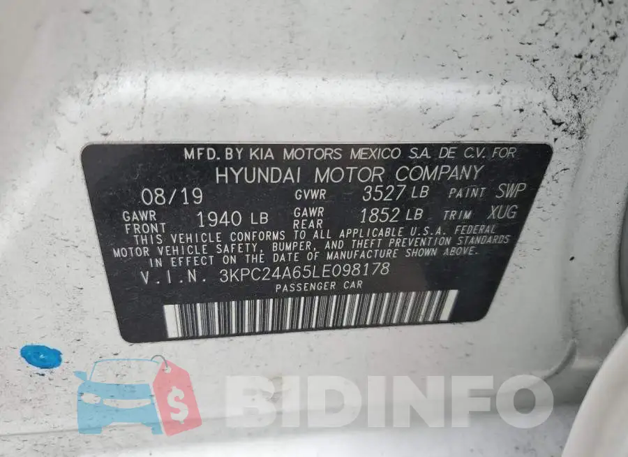 3KPC24A65LE098178 Photo# 13