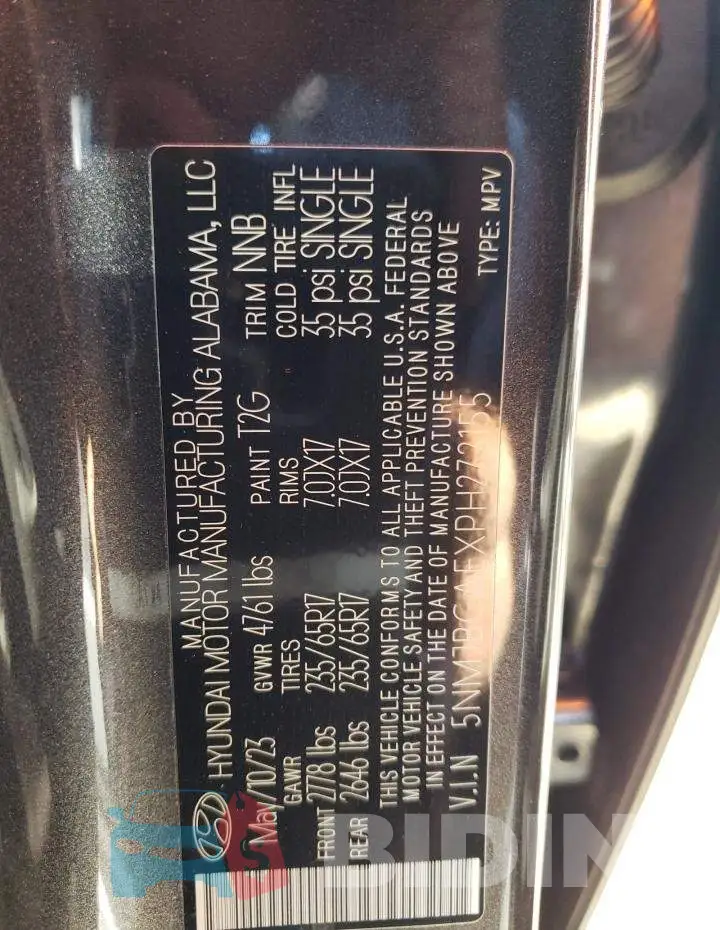 5NMJBCAEXPH272155 Photo# 13
