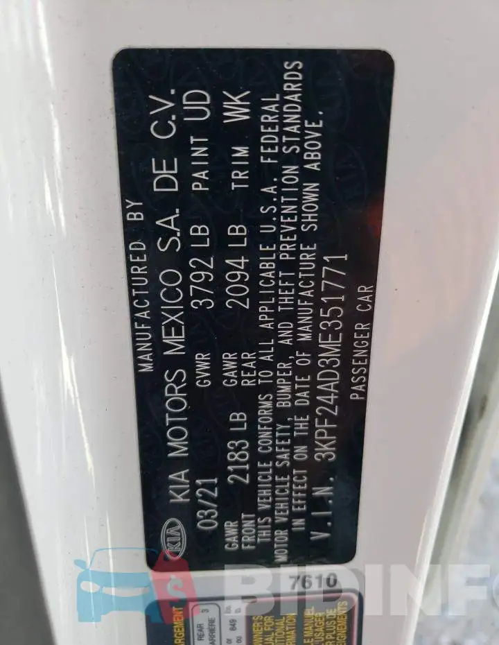 3KPF24AD3ME351771 Photo# 12