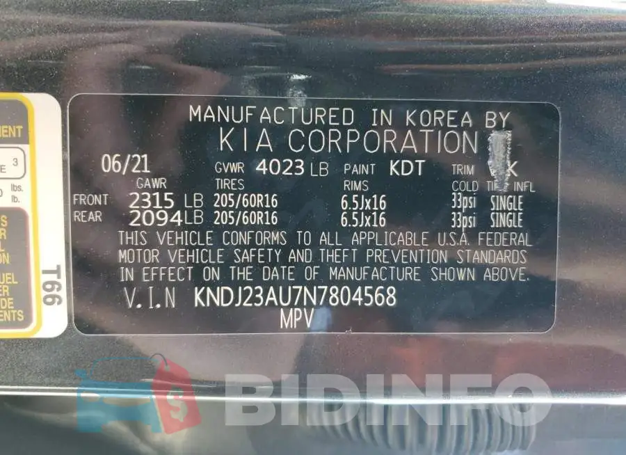 KNDJ23AU7N7804568 Photo# 12