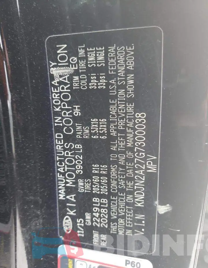 KNDJN2A27G7300038 Photo# 12