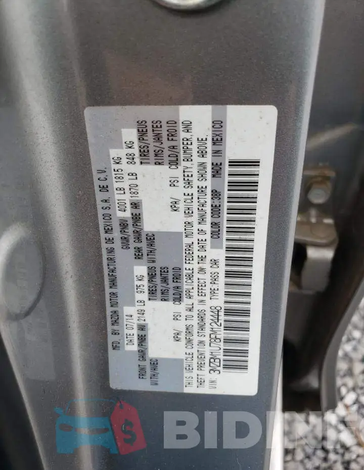 3MZBM1U78FM124448 Photo# 12