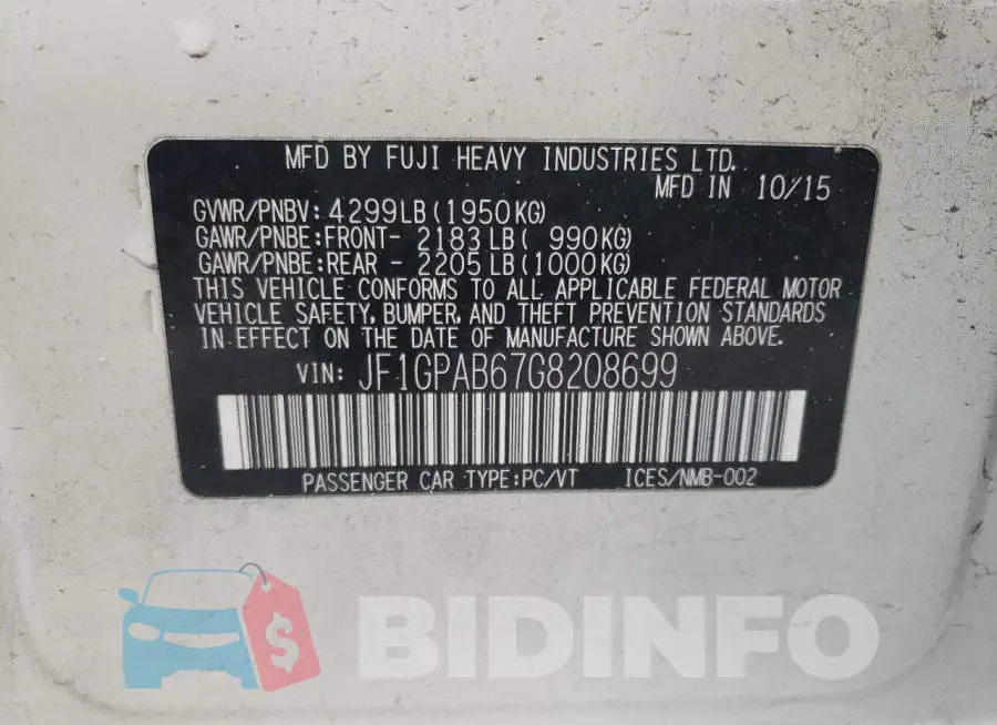 JF1GPAB67G8208699 Photo# 12