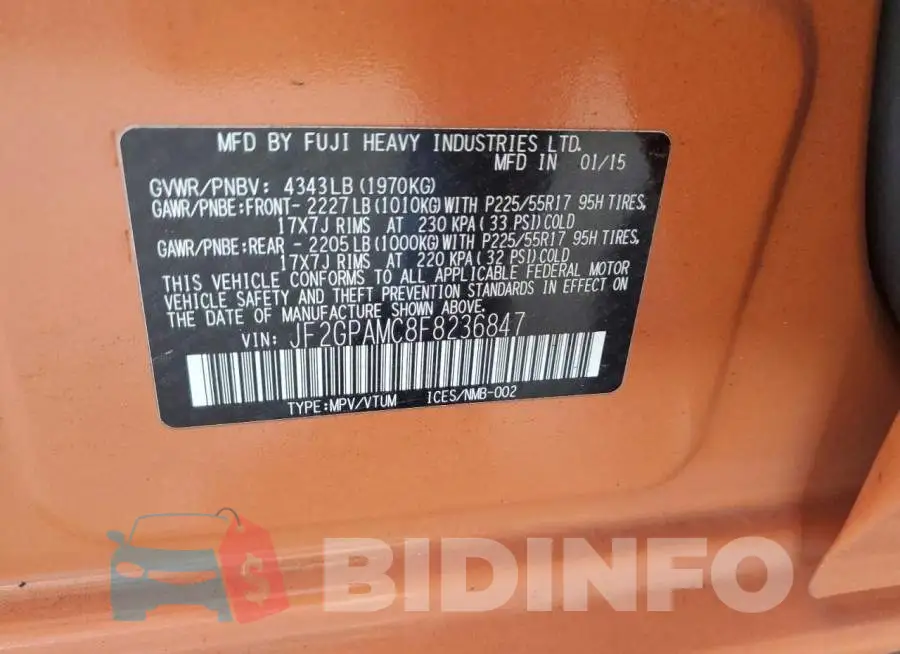 JF2GPAMC8F8236847 Photo# 13
