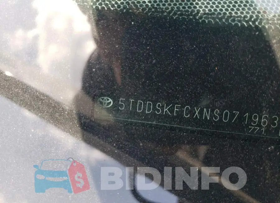 5TDDSKFCXNS071963 Photo# 13