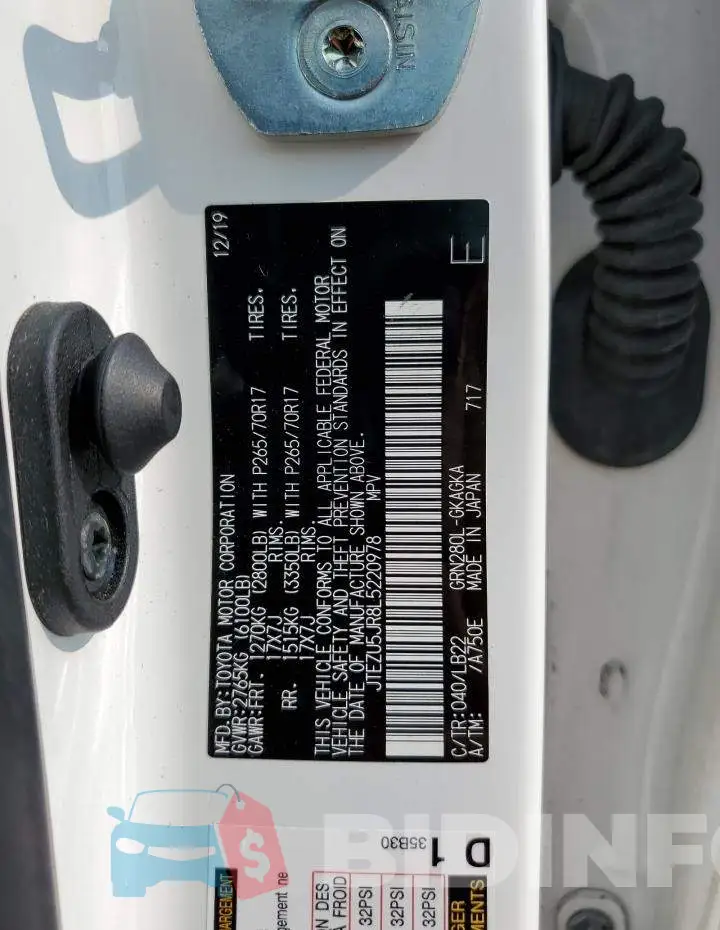 JTEZU5JR8L5220978 Photo# 13