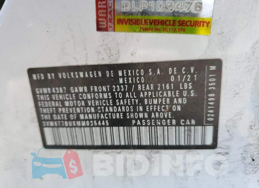 3VW6T7BUXMM035445 Photo# 12