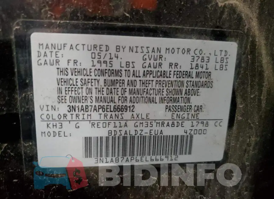 3N1AB7AP6EL666912 Photo# 12
