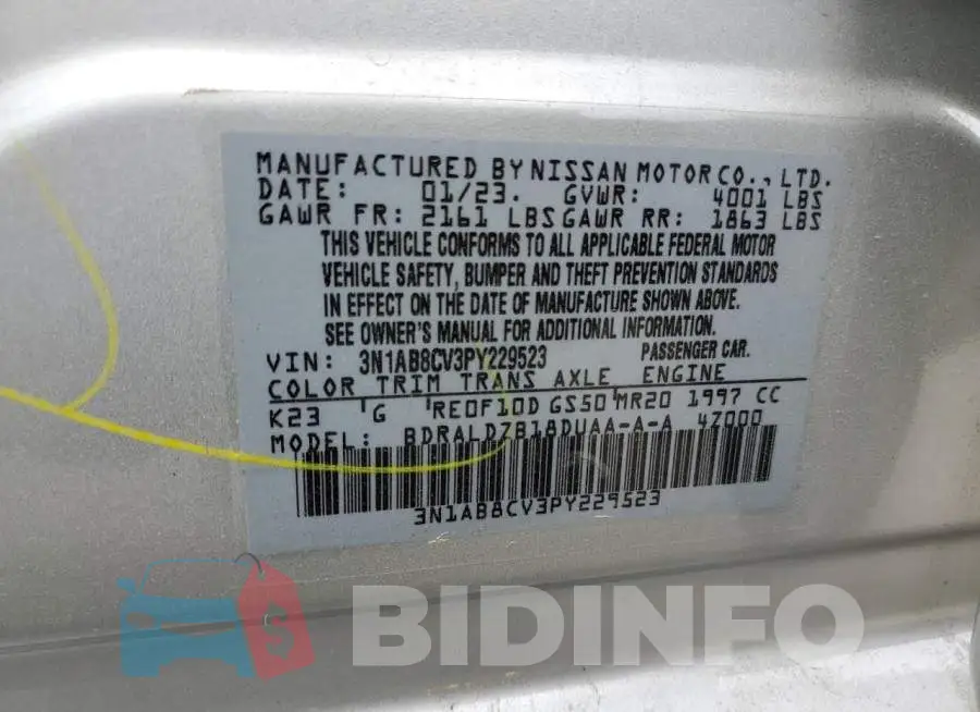 3N1AB8CV3PY229523 Photo# 12