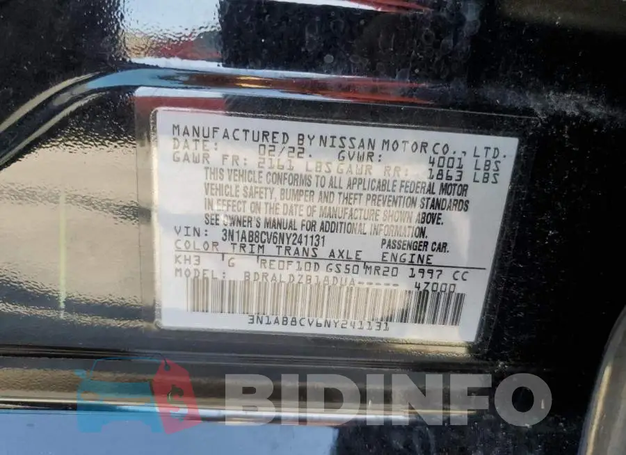 3N1AB8CV6NY241131 Photo# 13