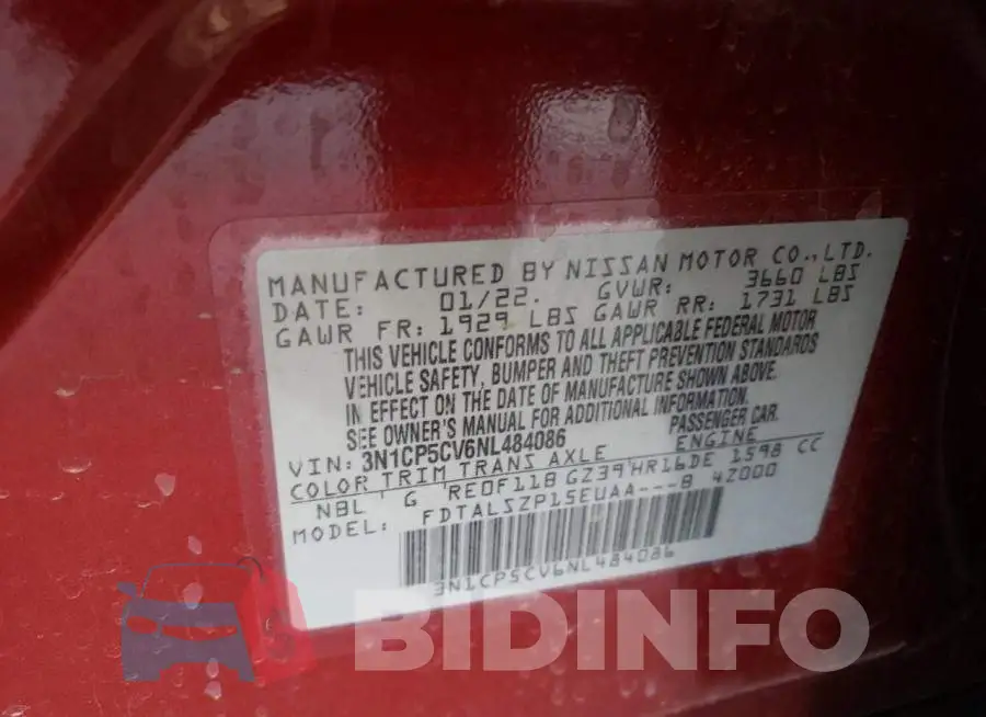 3N1CP5CV6NL484086 Photo# 13