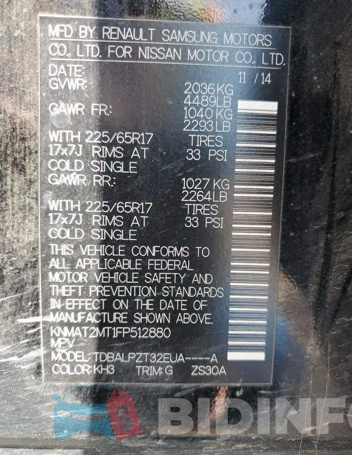 KNMAT2MT1FP512880 Photo# 13