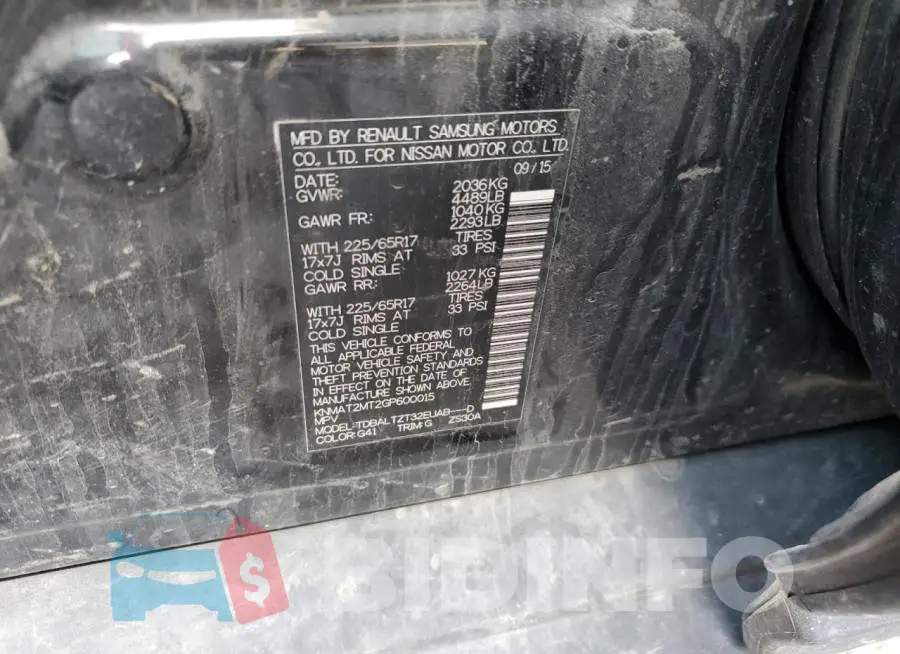 KNMAT2MT2GP600015 Photo# 13
