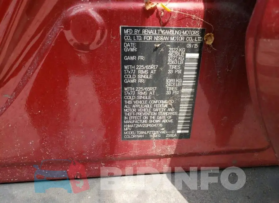 KNMAT2MV2GP604776 Photo# 13