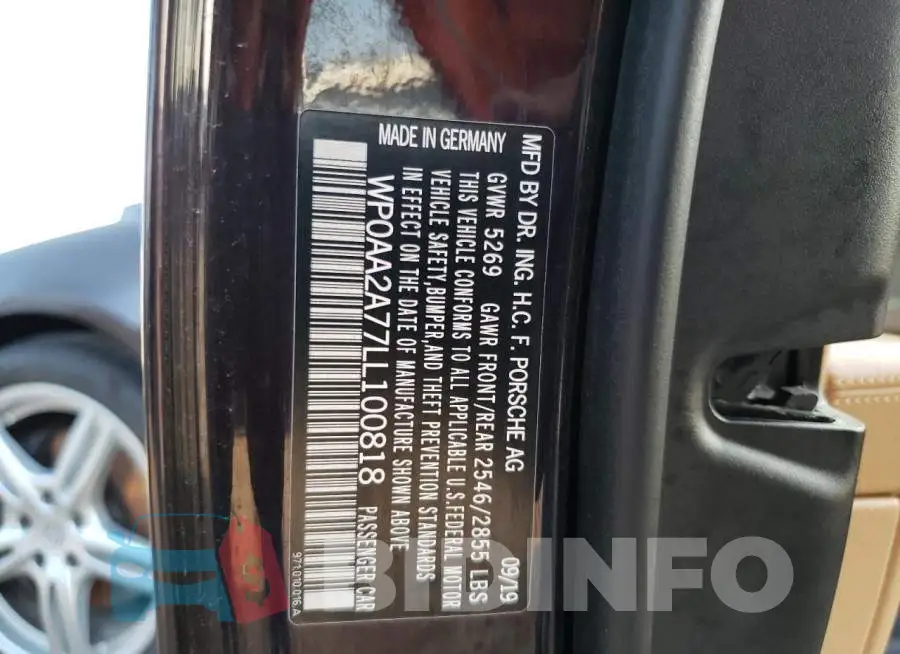 WP0AA2A77LL100818 Photo# 12
