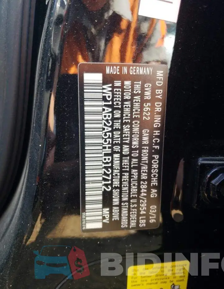 WP1AB2A55HLB12712 Photo# 12