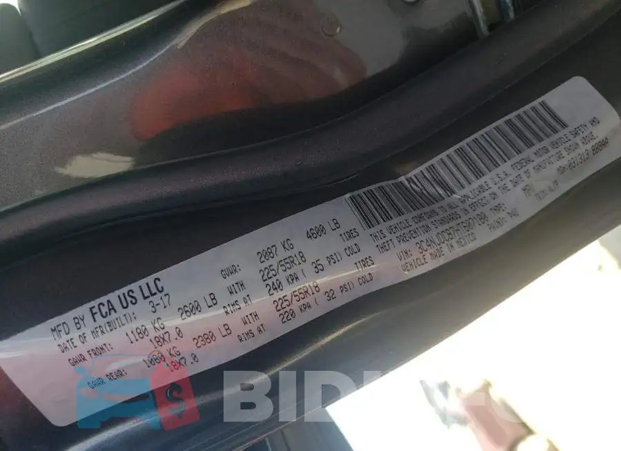 3C4NJDCB7HT607180 Photo# 13